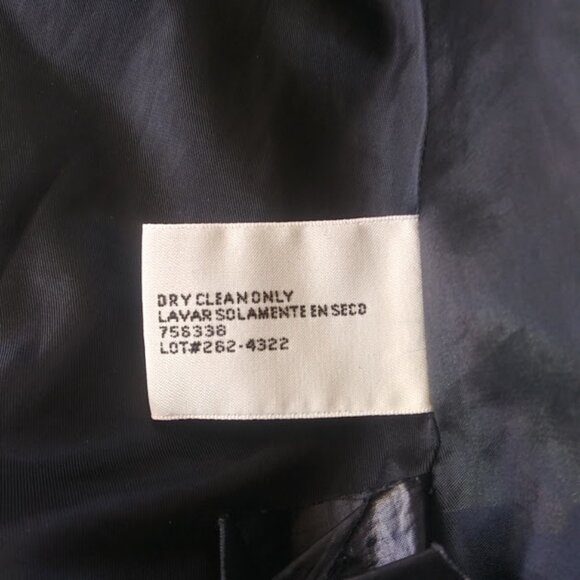 St. John's Bay women's size L black cashmere blend pea coat - Picture 10 of 16